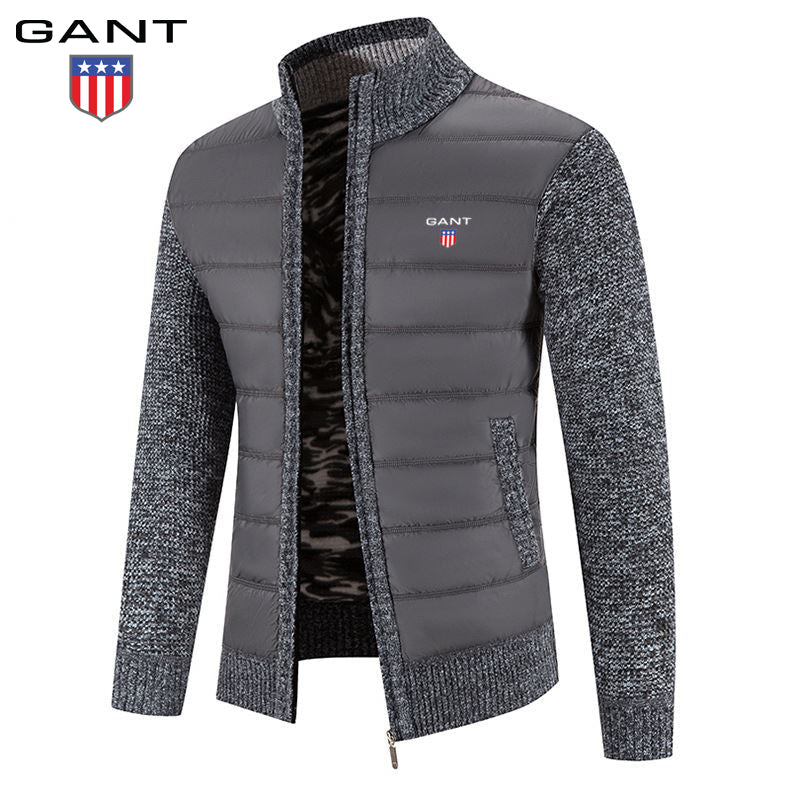 Veste patchwork en maille chaude GANT pour homme
