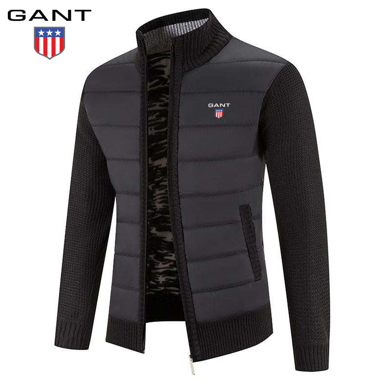 Veste patchwork en maille chaude GANT pour homme