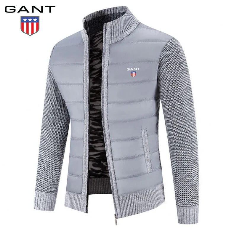Veste patchwork en maille chaude GANT pour homme