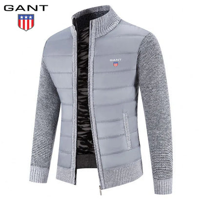 Veste patchwork en maille chaude GANT pour homme