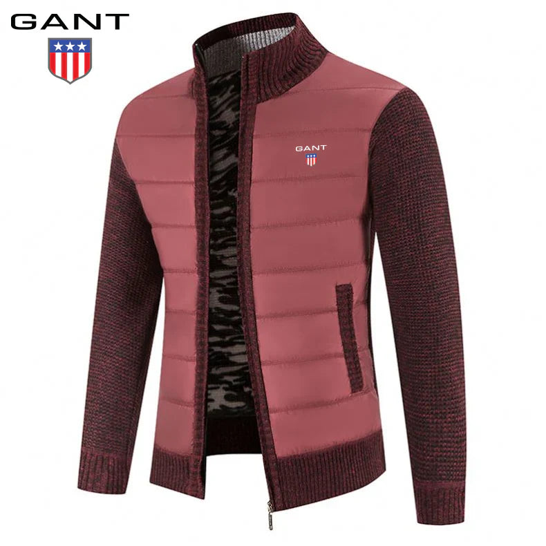 Veste patchwork en maille chaude GANT pour homme