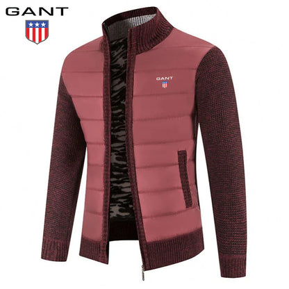 Veste patchwork en maille chaude GANT pour homme
