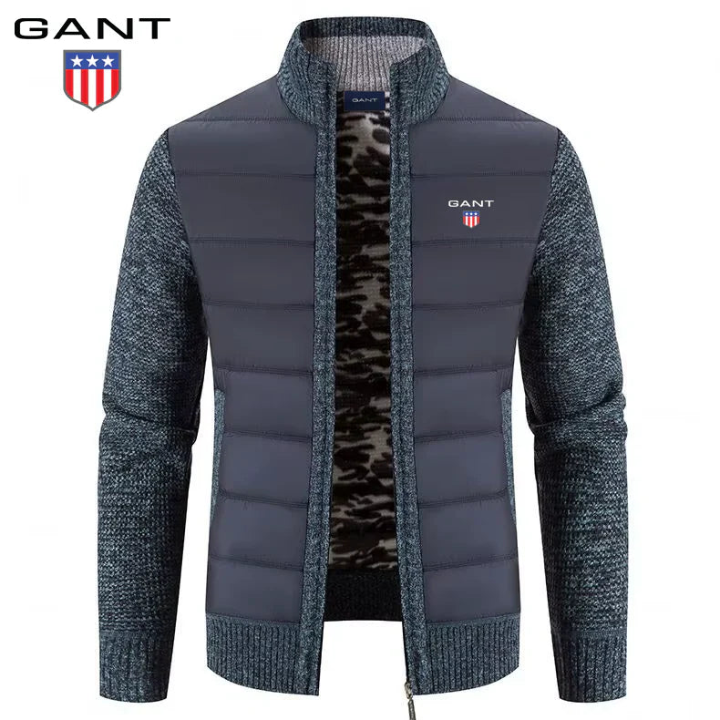 Veste patchwork en maille chaude GANT pour homme