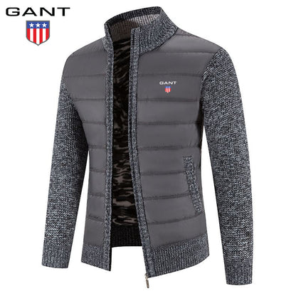 Veste patchwork en maille chaude GANT pour homme